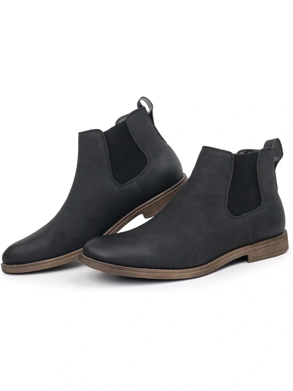 Hawkwell Men's Black Chelsea Boots - Sleek Slip-On Dress Boots
